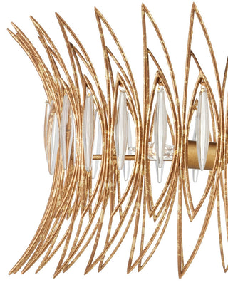 Marquise Three Light Flush Mount in Clear/Luxor Gold