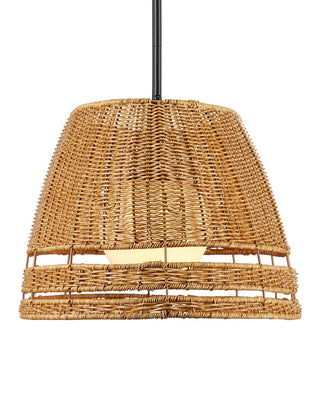 Barbary Three Light Chandelier in Natural/Black/Frosted White
