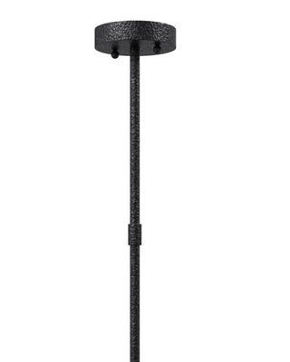 Denison One Light Lantern in Black/Frosted White