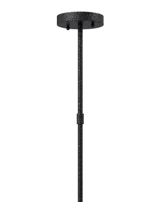 Denison One Light Lantern in Black/Frosted White