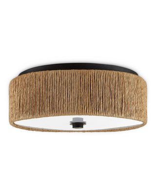 Brownell LED Flush Mount in Natural/Blacksmith/White