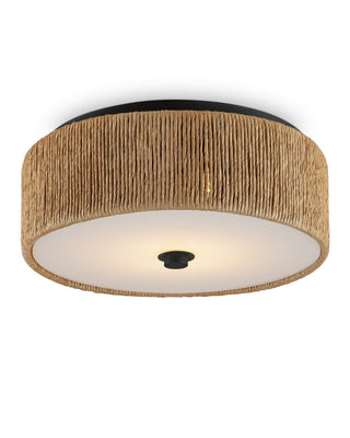 Brownell LED Flush Mount in Natural/Blacksmith/White
