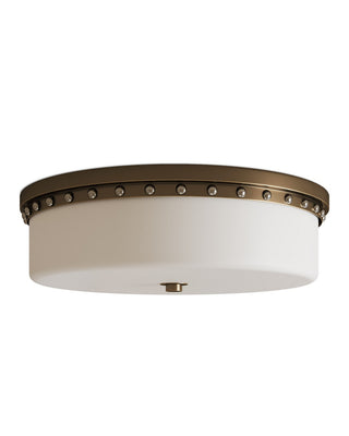 Barnabe LED Flush Mount in White/Antique Brass/Polished Nickel