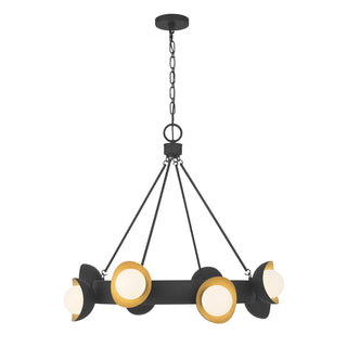 Savoy House - 1-2411-8-343 - LED Chandelier - Pierson - Black Cashmere and True Gold