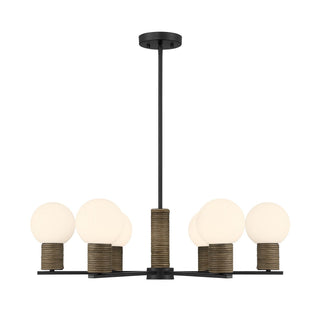 Savoy House - 1-4080-6-89 - Six Light Chandelier - Jarrell - Matte Black