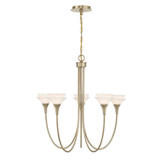 Savoy House - 1-5082-5-127 - Five Light Chandelier - Florena - Noble Brass