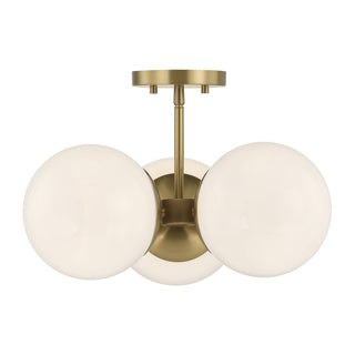 Savoy House - 1-6523-3-322 - Three Light Chandelier - Turin - Warm Brass