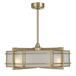 Savoy House - 30-FD-495-127 - Four Light Fan D'Lier - Canterbury - Noble Brass