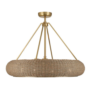 Savoy House - 40-FD-8302-322 - Four Light Fan D'Lier - Gaia - Warm Brass