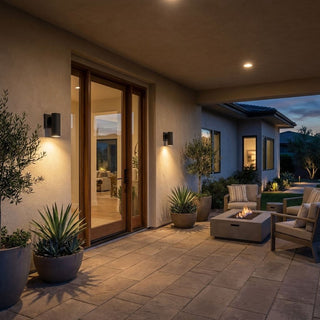 Kelley LED Outdoor Wall Lantern in Matte Black
