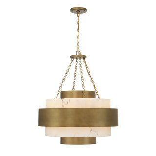 Savoy House - 7-3091-6-339 - Six Light Pendant - Davenport - Antique Patina