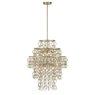 Savoy House - 7-4902-9-127 - Nine Light Pendant - Setentas - Noble Brass