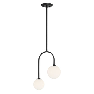 Savoy House - 7-5981-2-89 - Two Light Pendant - Chester - Matte Black
