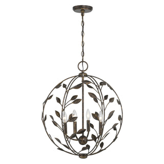 Savoy House - 7-6704-4-334 - Four Light Pendant - Laska - Enchanted Bronze