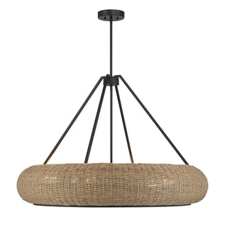 Savoy House - 7-8301-6-89 - Six Light Pendant - Gaia - Matte Black