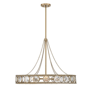 Savoy House - 7-9380-6-338 - Six Light Pendant - Cologne - Opulent Gold