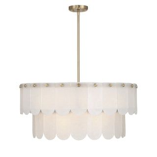 Savoy House - 7-9800-10-127 - Ten Light Pendant - Ashton - Noble Brass
