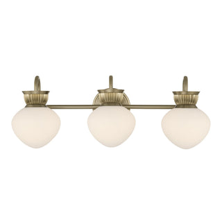 Savoy House - 8-1028-3-127 - Three Light Bathroom Vanity - Melbourne - Noble Brass