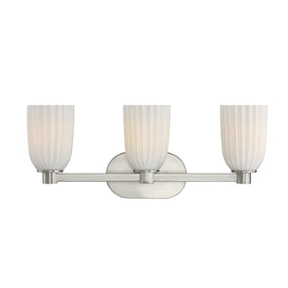 Savoy House - 8-1245-3-SN - Three Light Bathroom Vanity - Baldwin - Satin Nickel