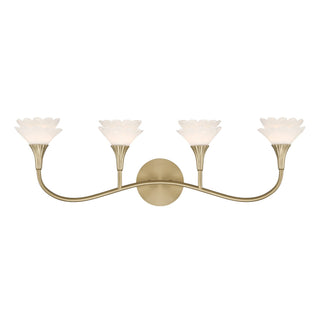 Savoy House - 8-5081-4-127 - Four Light Bathroom Vanity - Florena - Noble Brass