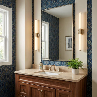 Connor LED Vanity in Brass