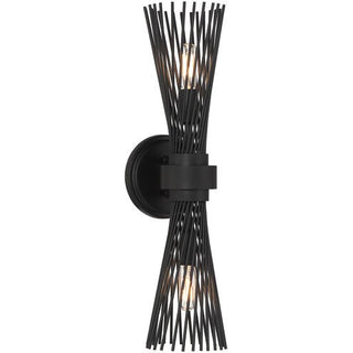 Savoy House - 9-9603-2-89 - Two Light Wall Sconce - Longfellow - Matte Black