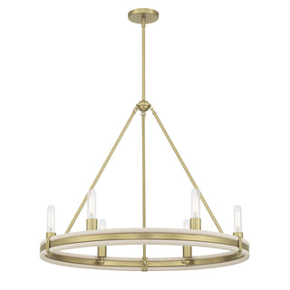 Millennium - 207106-VB - Six Light Chandelier - Rovessa - Vintage Brass