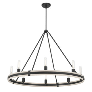 Millennium - 207108-MB - Eight Light Chandelier - Rovessa - Matte Black