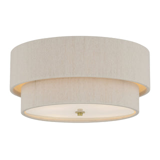 Millennium - 208104-VB - Four Light Flush Mount - Helbert - Vintage Brass