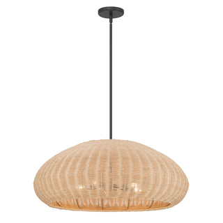 Millennium - 209105-MB - Five Light Pendant - Natora - Matte Black