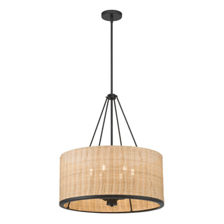 Millennium - 210106-MB - Six Light Pendant - Namiro - Matte Black
