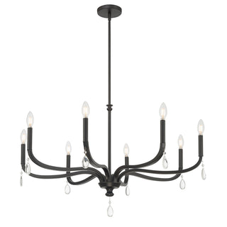 Millennium - 220108-MB - Eight Light Chandelier - Viremont - Matte Black