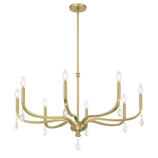 Millennium - 220108-VB - Eight Light Chandelier - Viremont - Vintage Brass