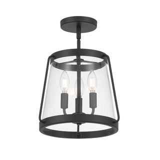 Millennium - 230103-MB - Three Light Semi-Flush Mount - Adabella - Matte Black