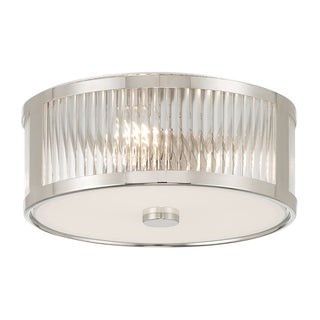 Millennium - 23203-PN - Three Light Flush Mount - Ardezia - Polished Nickel