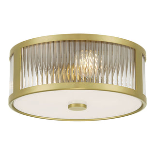 Millennium - 23203-VB - Three Light Flush Mount - Ardezia - Vintage Brass