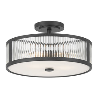 Millennium - 23303-MB - Three Light Semi-Flush Mount - Ardezia - Matte Black