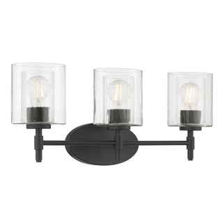 Millennium - 270103-MB - Three Light Vanity - Solventa - Matte Black
