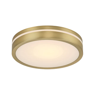 Millennium - 401001-VB - LED Flush Mount - Soltra - Vintage Brass