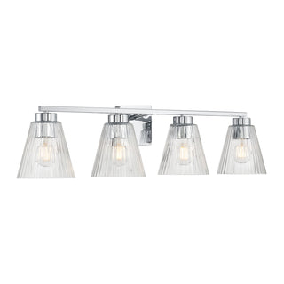 Millennium - 63004-CH - Four Light Vanity - Riville - Chrome