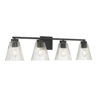 Millennium - 63004-MB - Four Light Vanity - Riville - Matte Black