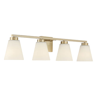 Millennium - 64004WG-MG - Four Light Vanity - Strayhan - Modern Gold