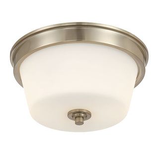 Millennium - 64102WG-MG - Two Light Flush Mount - Strayhan - Modern Gold