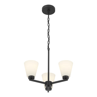 Millennium - 64103WG-MB - Three Light Chandelier - Strayhan - Matte Black