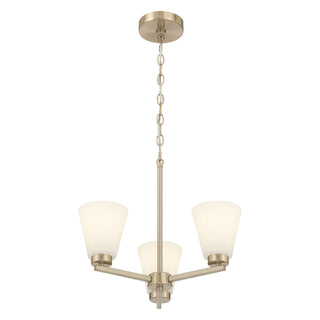 Millennium - 64103WG-MG - Three Light Chandelier - Strayhan - Modern Gold