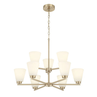 Millennium - 64109WG-MG - Nine Light Chandelier - Strayhan - Modern Gold