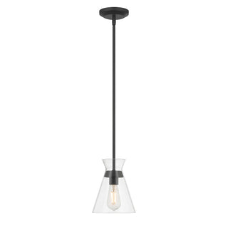 Millennium - 69001-MB - One Light Mini Pendant - Amarella - Matte Black