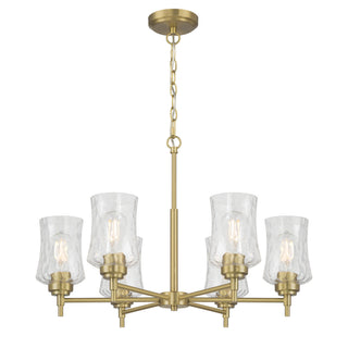 Millennium - 909106-VB - Six Light Chandelier - Clarvyn - Vintage Brass