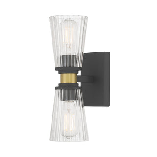 Millennium - 9302-MB/VB - Two Light Wall Sconce - Lustria - Matte Black