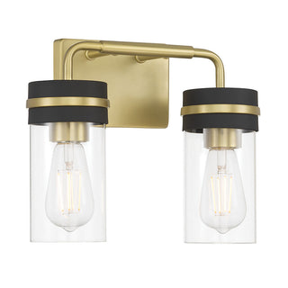Millennium - 95202-VB/MB - Two Light Vanity - Marbridge - Vintage Brass
